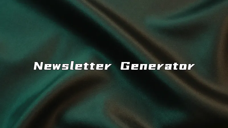 Newsletter Generator