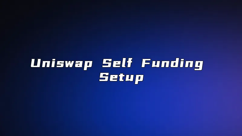 Uniswap Self Funding Setup