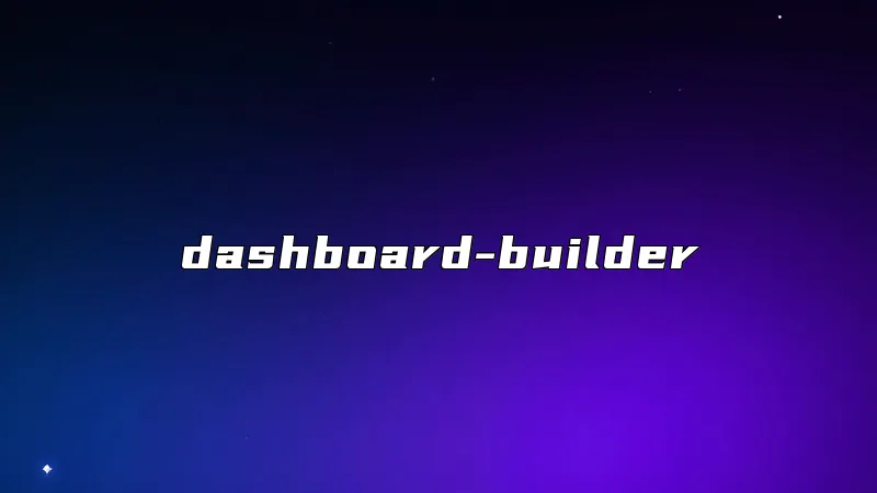 dashboard-builder