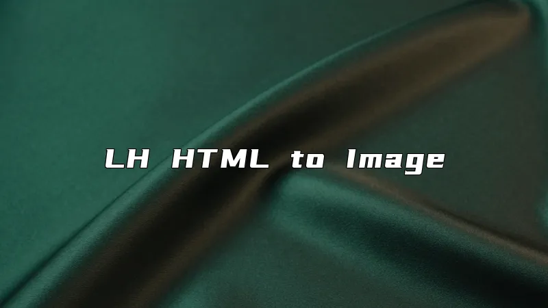 LH HTML to Image