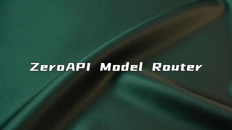 ZeroAPI Model Router