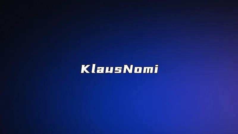 KlausNomi