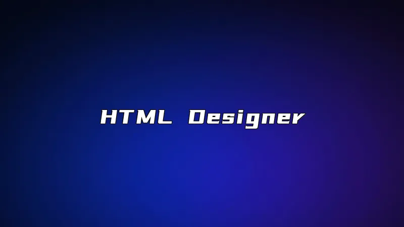 HTML Designer