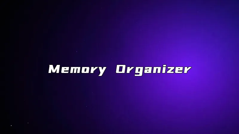Memory Organizer
