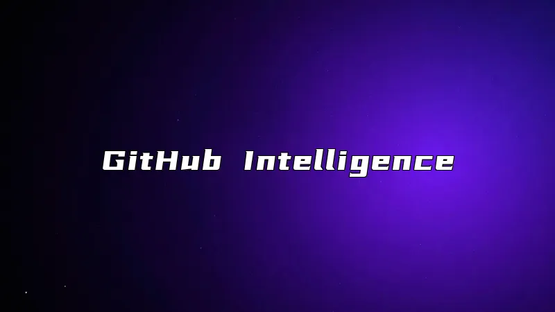 GitHub Intelligence