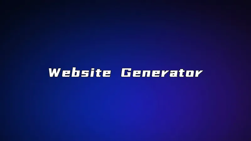 Website Generator