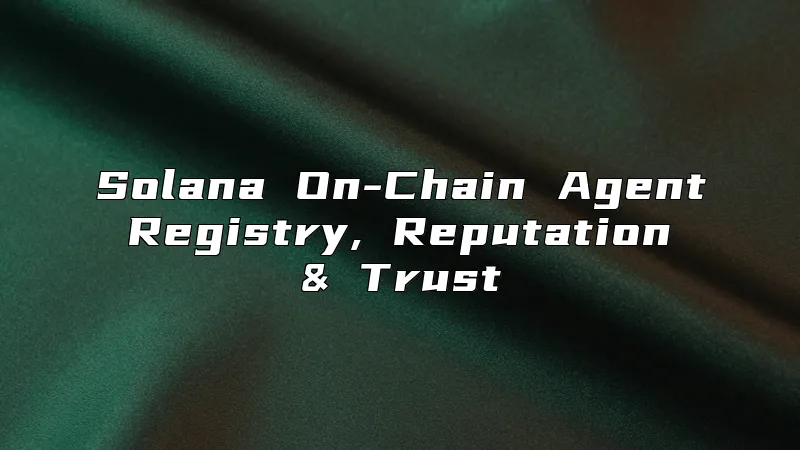 Solana On-Chain Agent Registry, Reputation & Trust