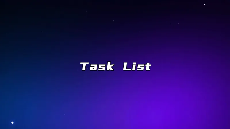 Task List