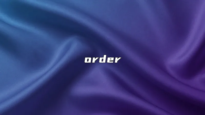 order