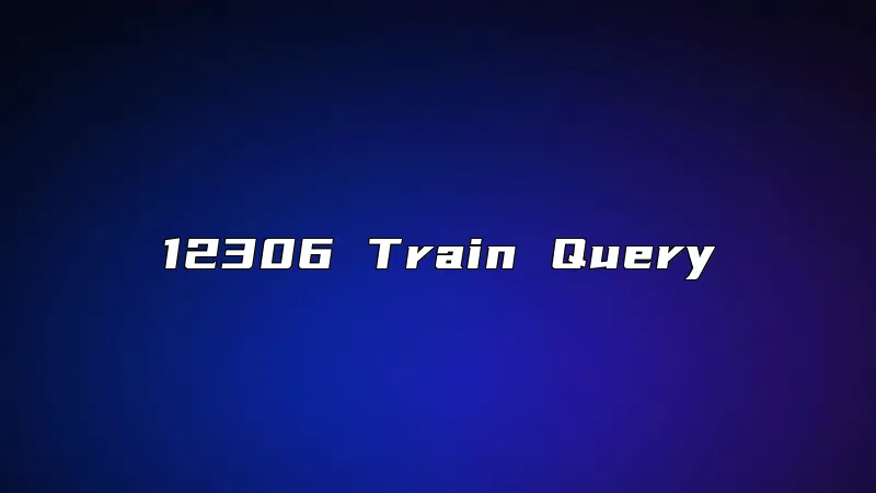 12306 Train Query