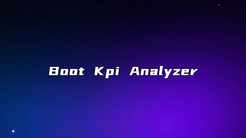 Boot Kpi Analyzer