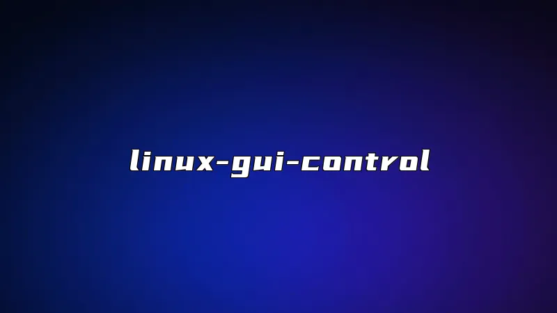 linux-gui-control