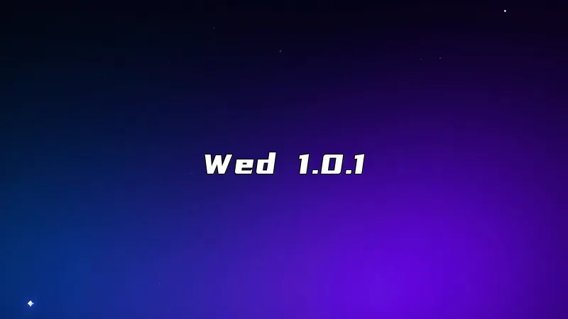 Wed 1.0.1