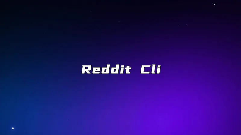 Reddit Cli