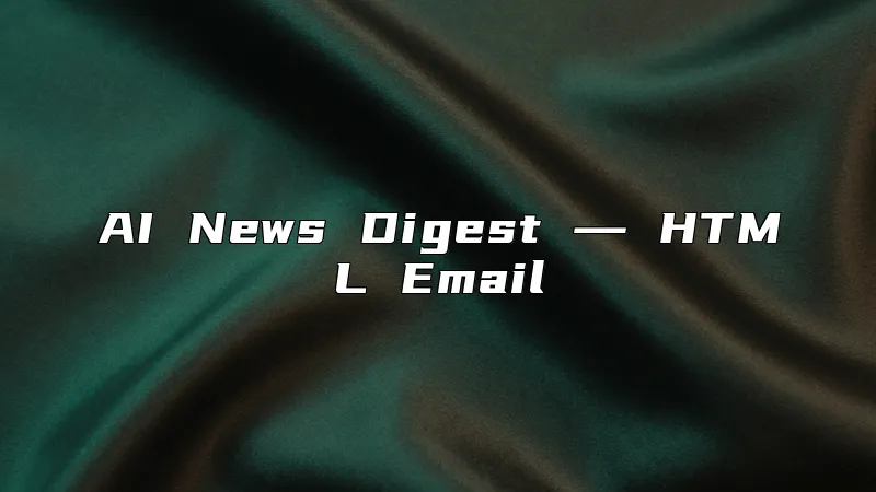 AI News Digest ― HTML Email