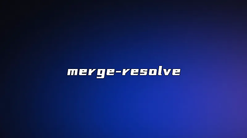 merge-resolve