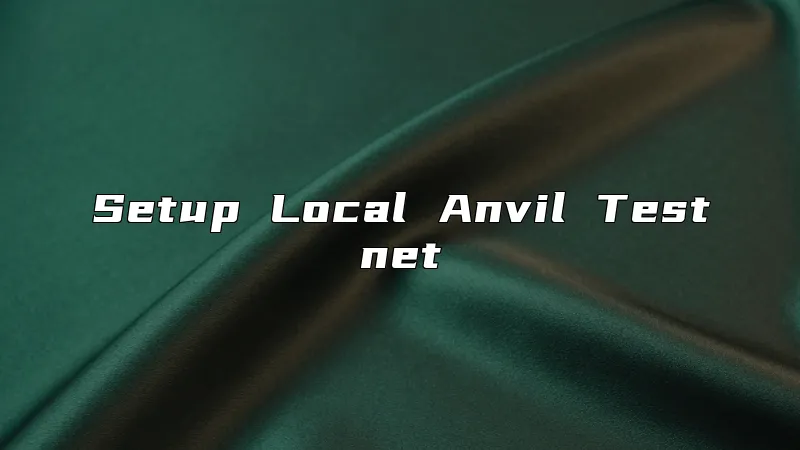 Setup Local Anvil Testnet