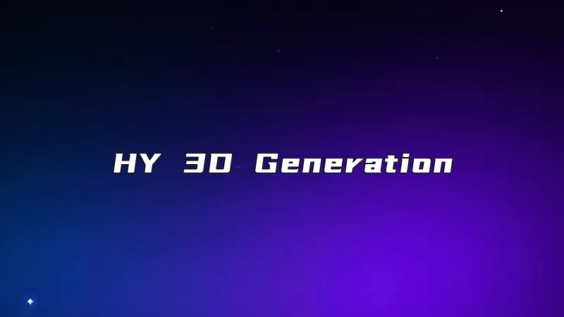 HY 3D Generation
