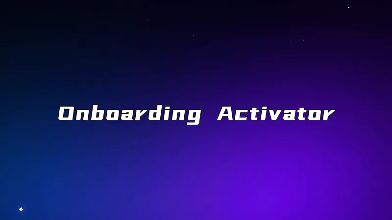 Onboarding Activator