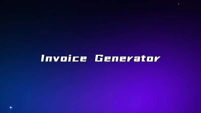 Invoice Generator
