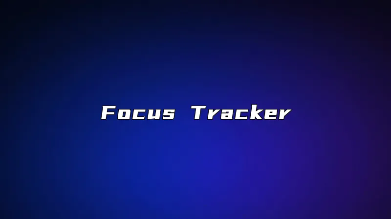 Focus Tracker