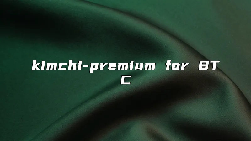 kimchi-premium for BTC