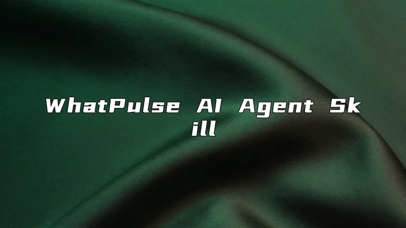 WhatPulse AI Agent Skill