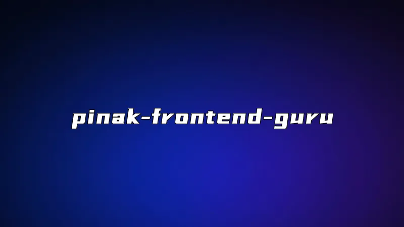 pinak-frontend-guru