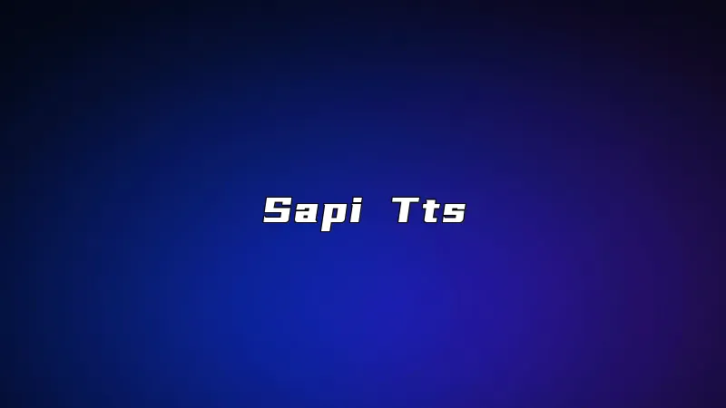 Sapi Tts
