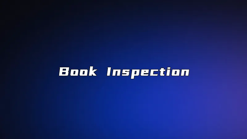 Book Inspection