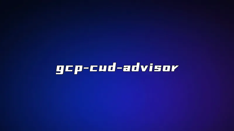 gcp-cud-advisor