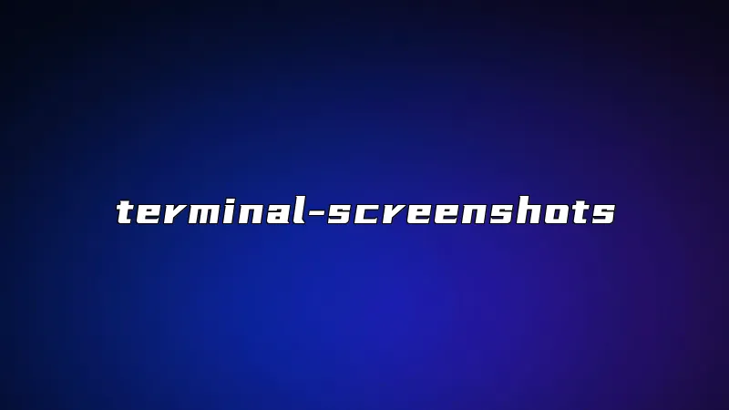 terminal-screenshots