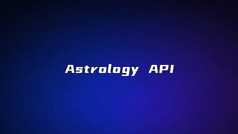 Astrology API
