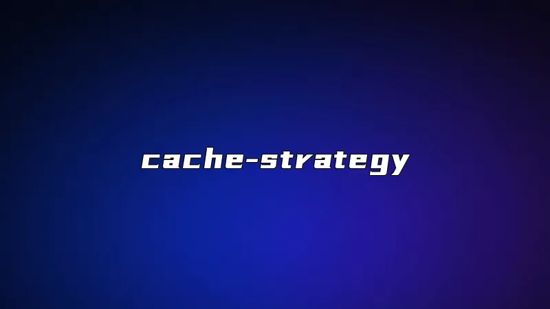 cache-strategy