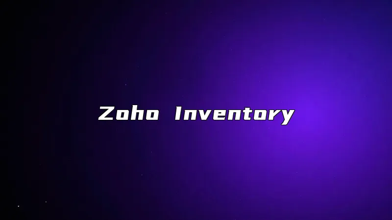 Zoho Inventory