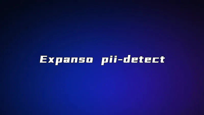 Expanso pii-detect