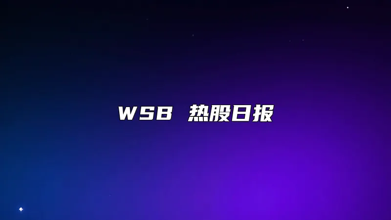 WSB 热股日报