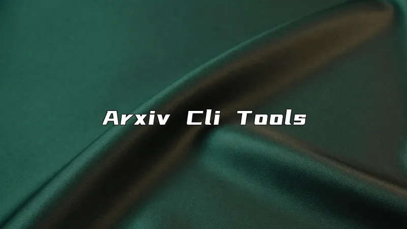 Arxiv Cli Tools
