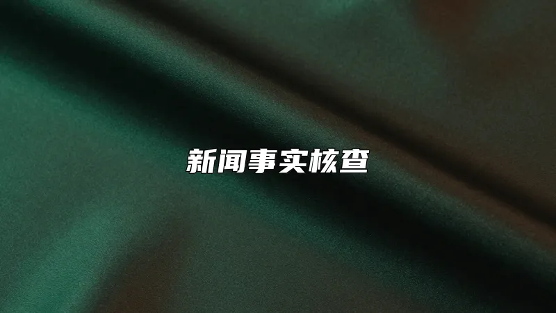 新闻事实核查