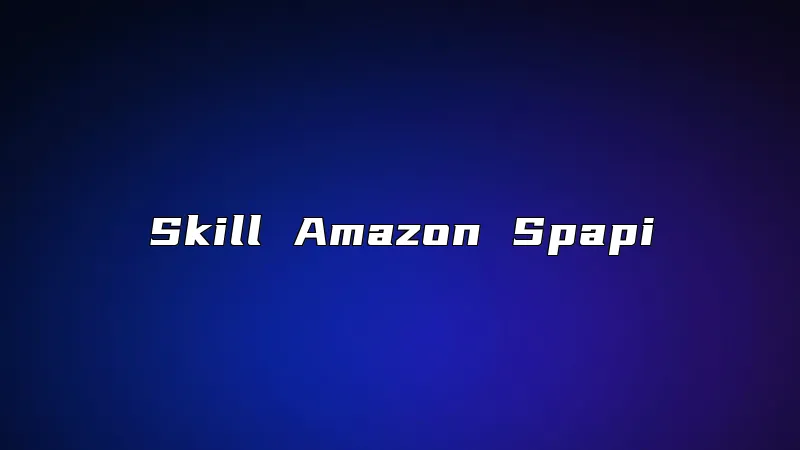 Skill Amazon Spapi