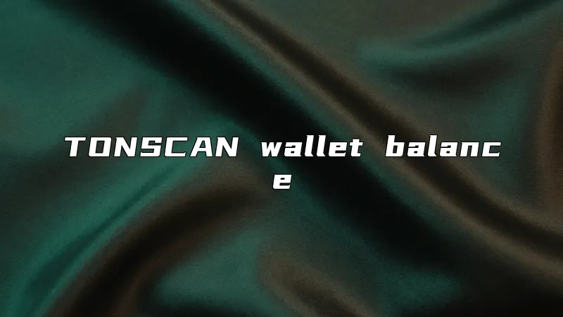 TONSCAN wallet balance