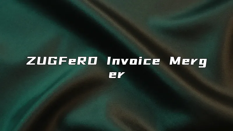 ZUGFeRD Invoice Merger