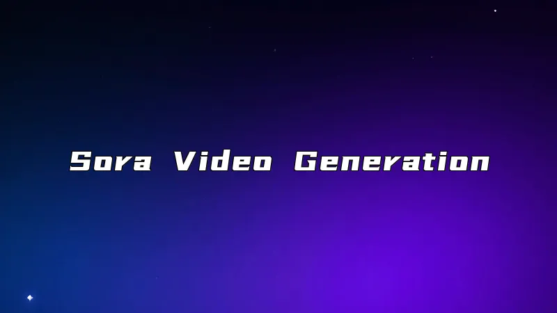 Sora Video Generation