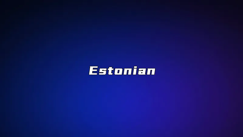 Estonian