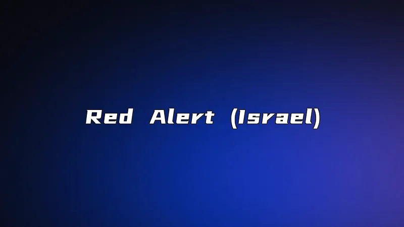 Red Alert (Israel)