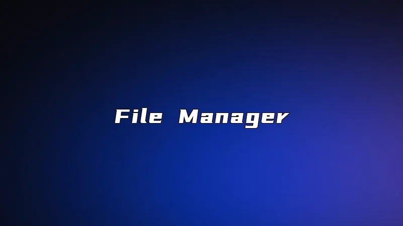 File Manager
