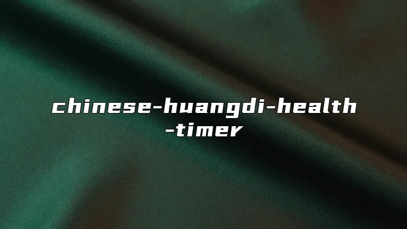 chinese-huangdi-health-timer
