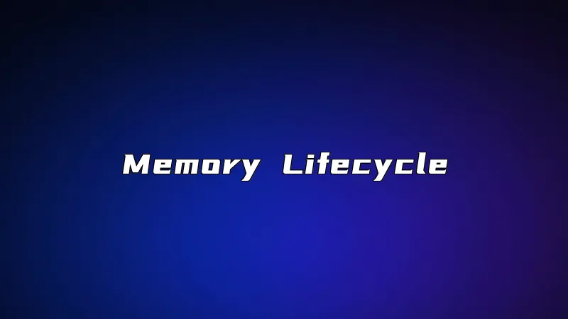 Memory Lifecycle