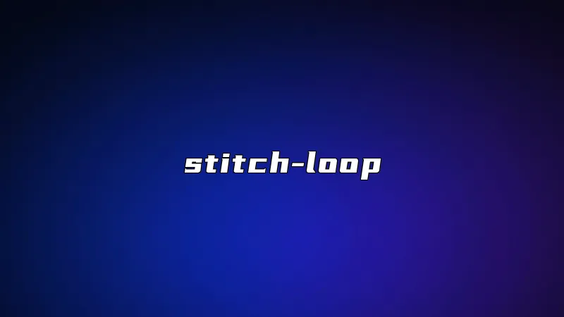 stitch-loop