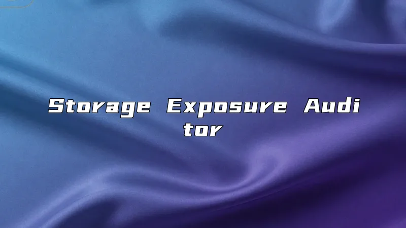 Storage Exposure Auditor